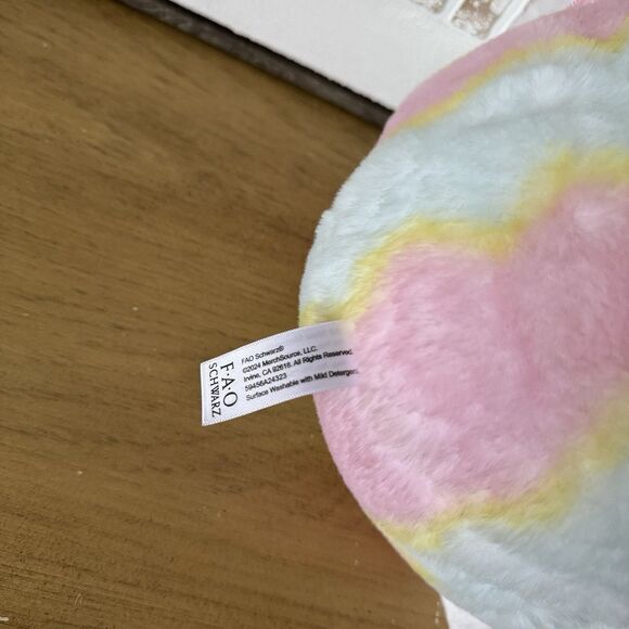 FAO Schwarz 12" Glow Brights Bunny Rabbit Egg Plush Stuffed Animal - Picture 7 of 9